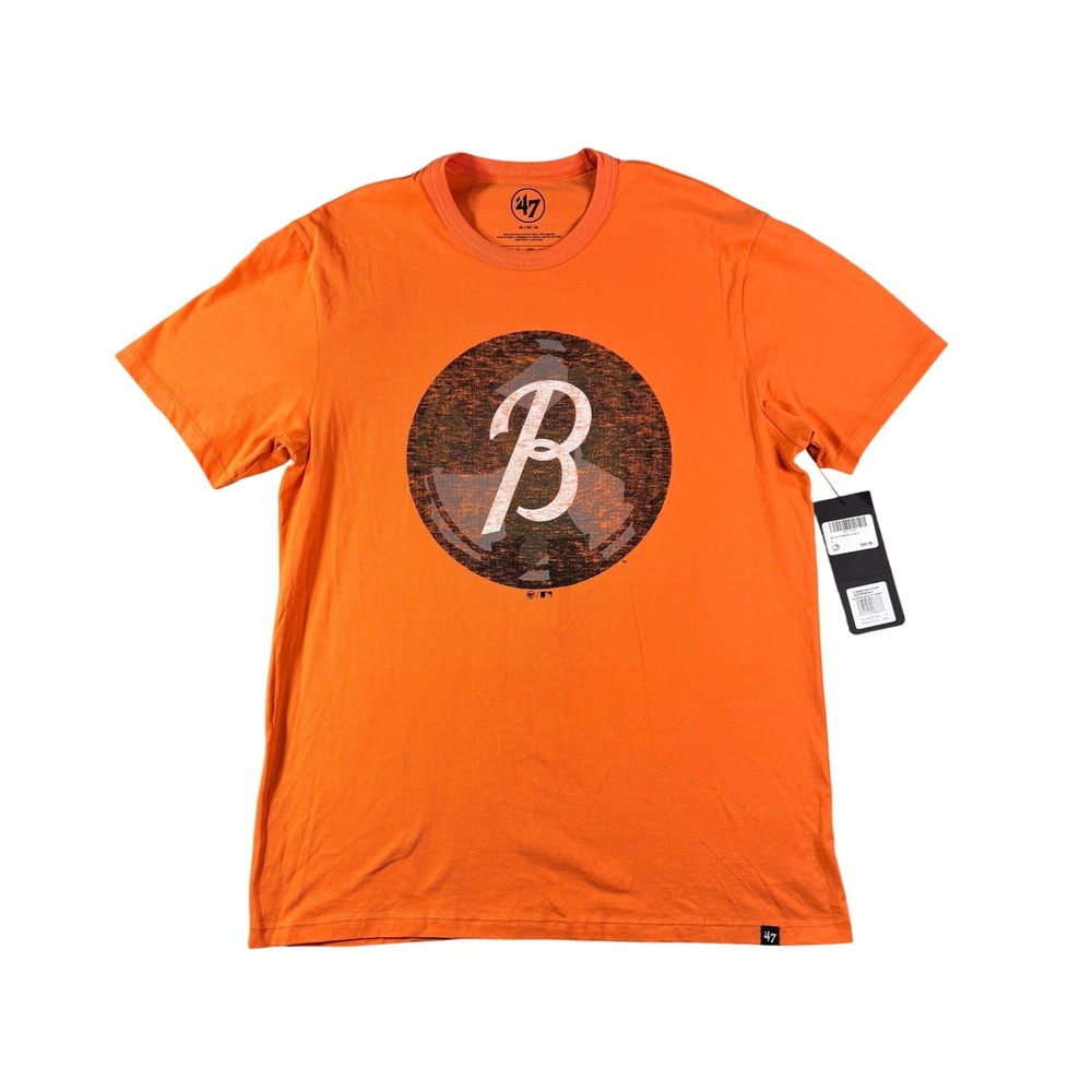 47 Brand Baltimore Orioles City Connect Premier Franklin Tee Orange Mens M